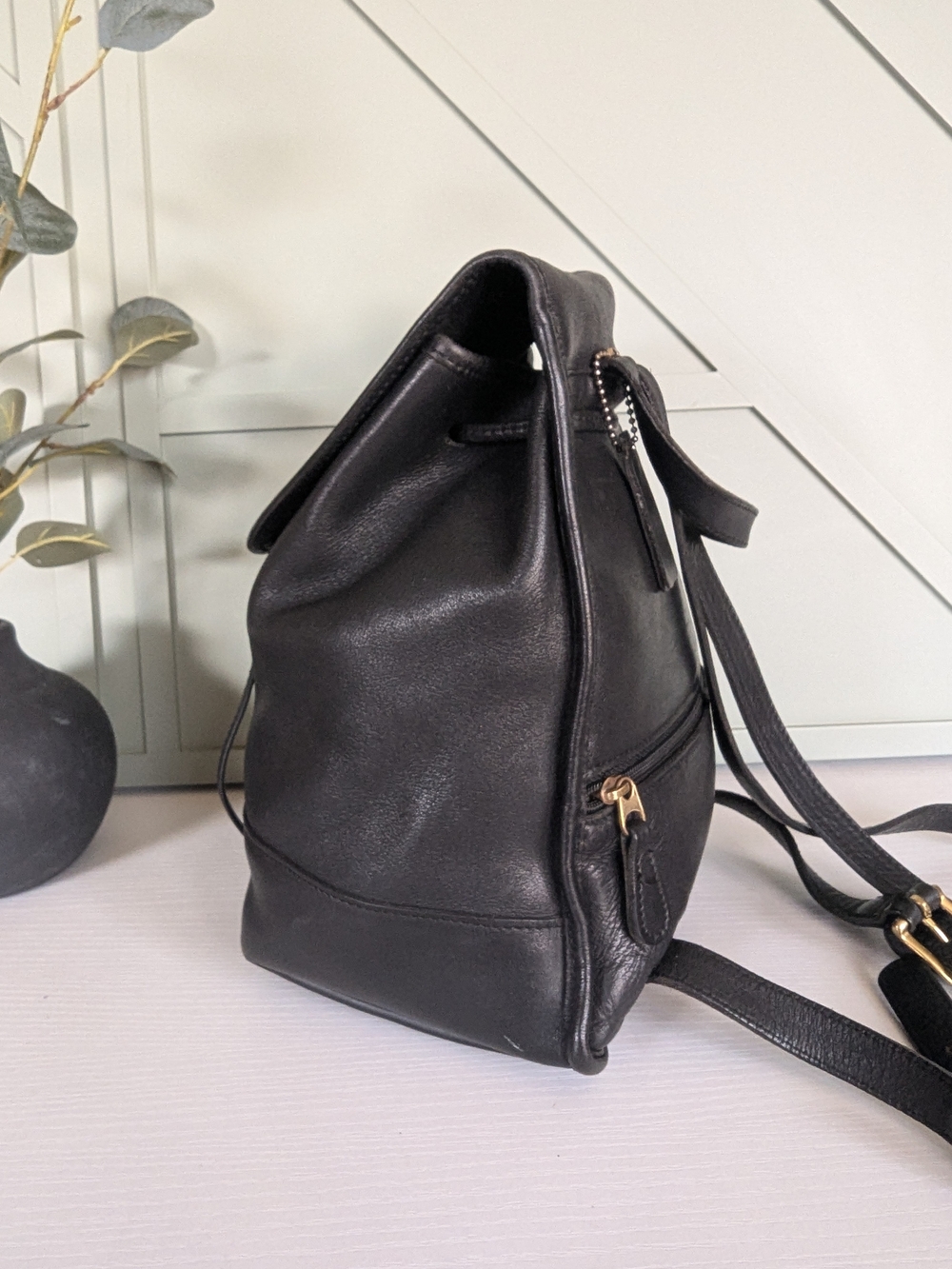 Vintage Coach Leather Mini Daypack Backpack - Picture 6 of 14